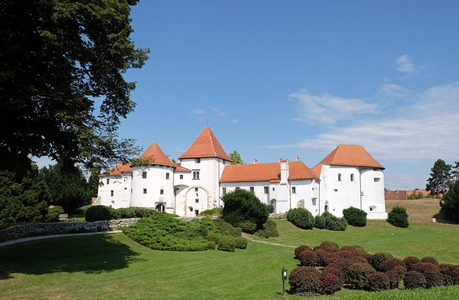 Varazdin 城堡在老镇, 最初修造在第十三世纪在 Varazdin, 克罗地亚