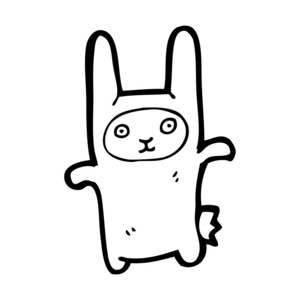 奇数小兔子卡通图片