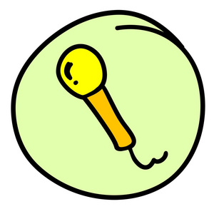 听广播卡通图片