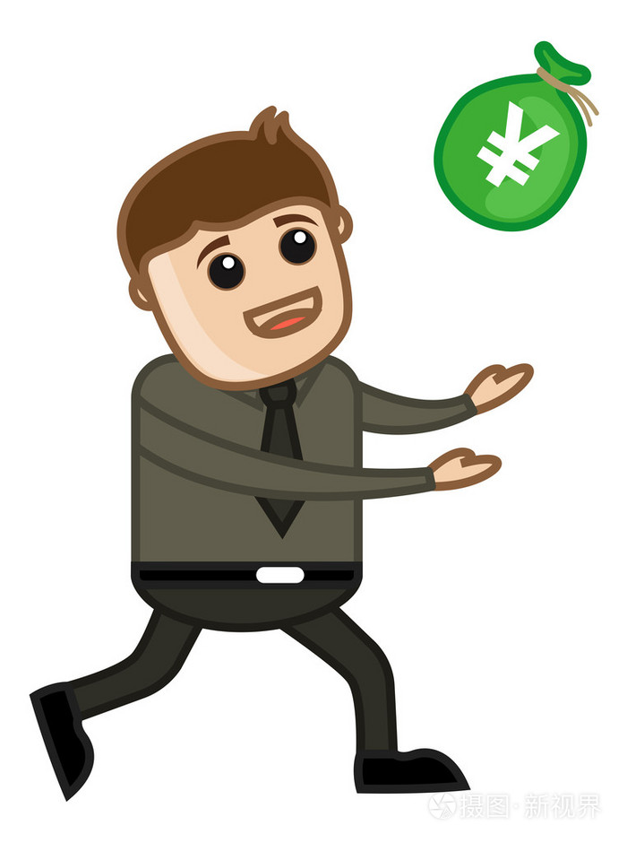 贪婪的人矢量图