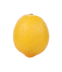 孤立在白色背景上的新鲜柠檬