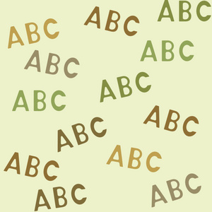 无缝模式与字母 abc