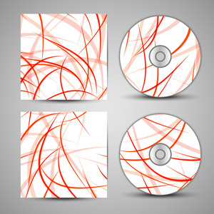矢量 cd 封面设置为您的设计