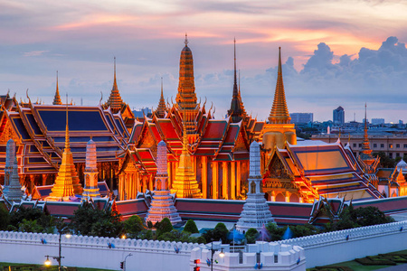 泰国曼谷市 keaw 和大皇宫