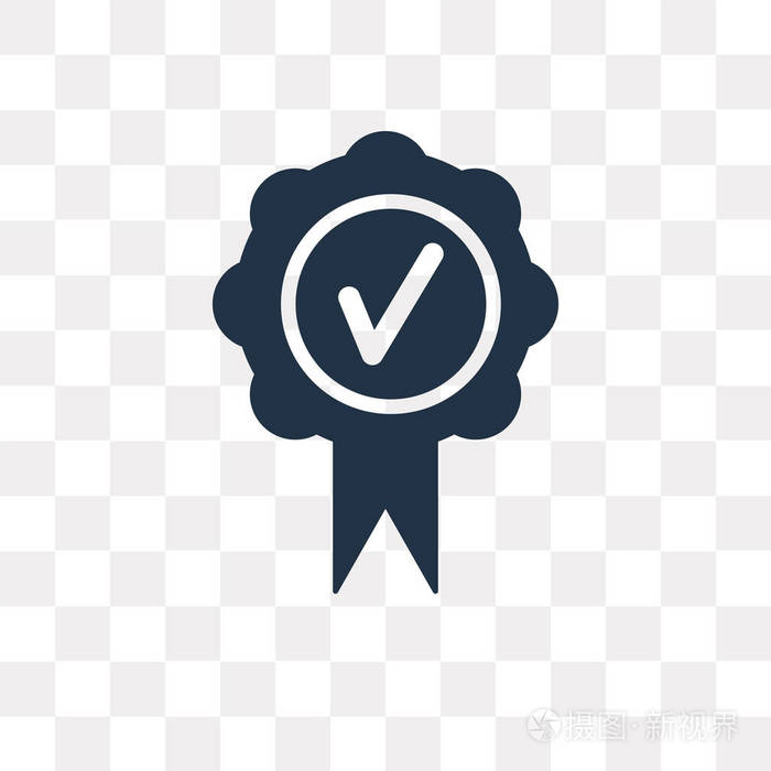 质量矢量图标在透明背景下隔离, 质量透明概念可用于 web 和移动