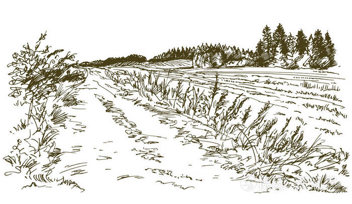 乡村景观.手绘集