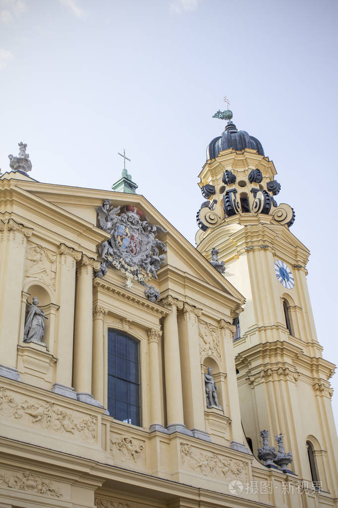 巴洛克theatine教堂圣戴蒂尼或theatinerkirche巴伐利亚德国