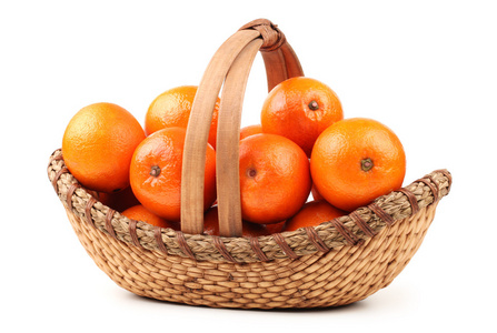 橙色国语或孤立在白色背景上的橘果