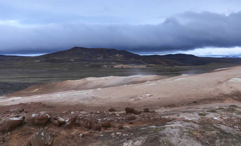 Leirhnjukur 熔岩领域在冰岛