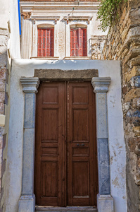 希腊住宿莱罗斯岛的建筑