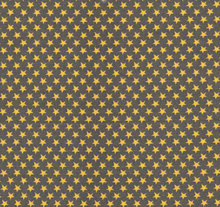 在织物上的黄色星星图案