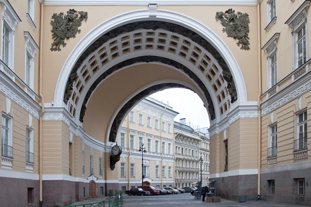 总参谋部的拱是城市圣彼得斯堡
