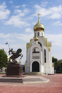 纪念碑和教会在圣佐治荣誉图片