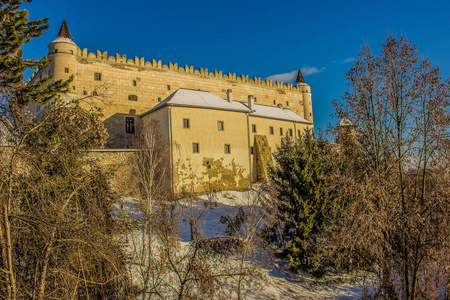 斯洛伐克中部兹古城的古堡
