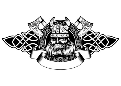 在框架中的饼干在框架中的维京人照片