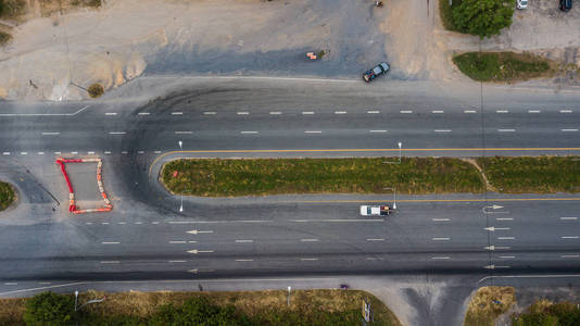 这条路的鸟瞰图