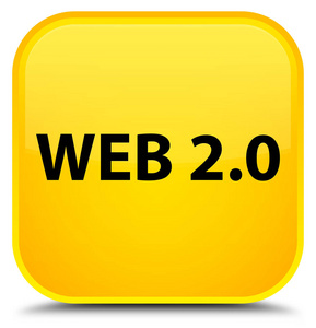 Web 2.0 特殊黄色方形按钮