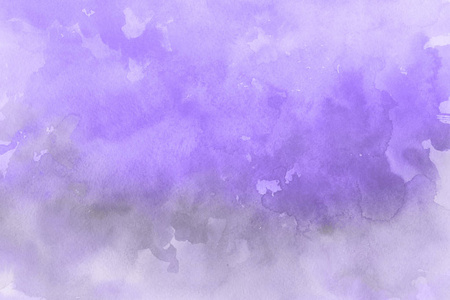 紫色水彩画在纸抽象背景