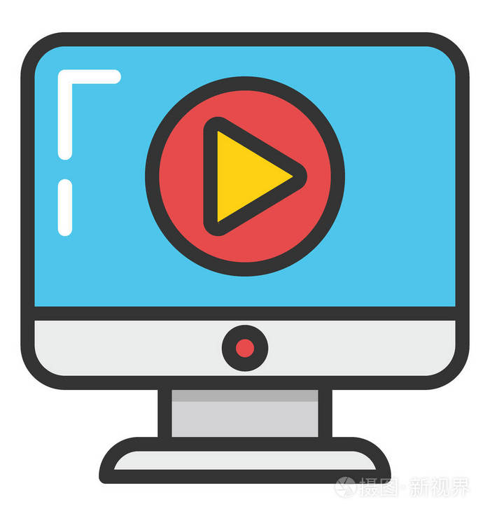 观看在线矢量图标