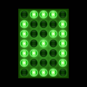 绿色 led 显示屏上的数字 0 0.矢量 eps 10矢量电子闹钟图标.