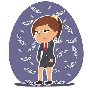 不近人情疲惫的印度女实业家不关心钱照片