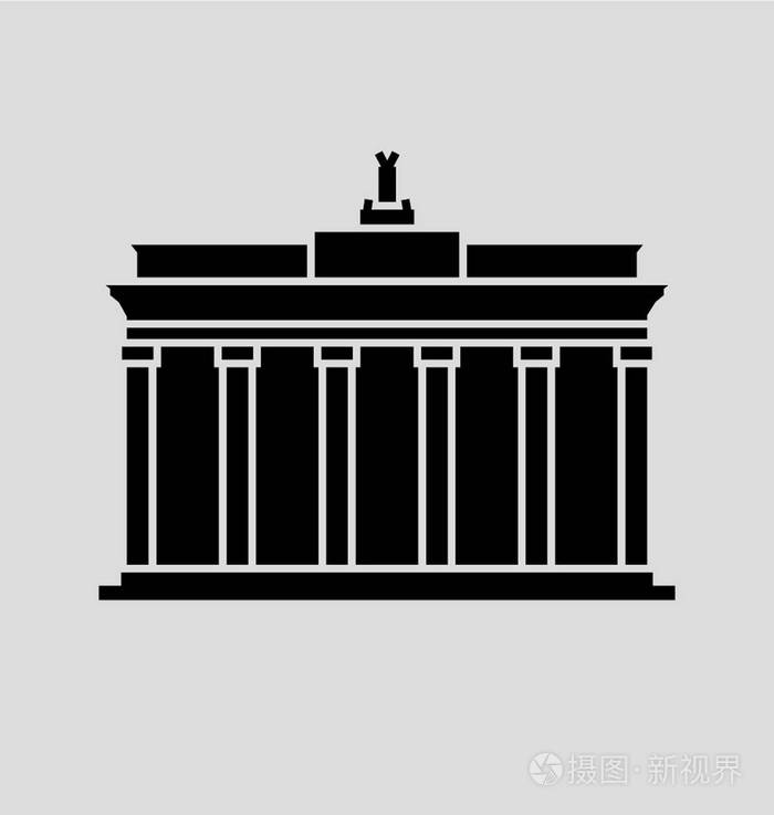 勃兰登堡门,柏林矢量图