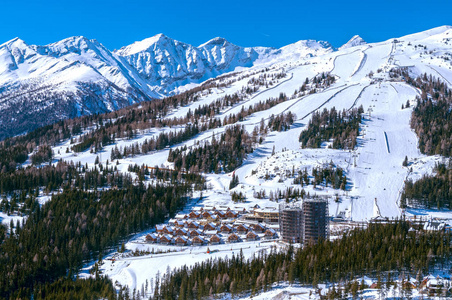 在奥地利，Katschberg 度假村滑雪场