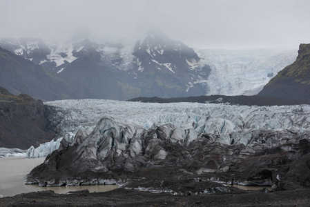 Skaftafell 冰川, Vatnajokull 国家公园在冰岛