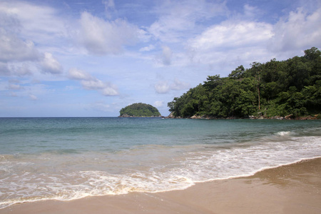 卡塔海滩和 Koh 浦海岛也知道作为螃蟹海岛, 普吉岛, 泰国