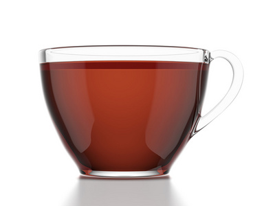 玻璃杯红茶