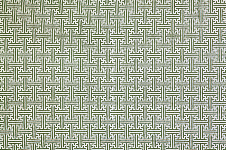 模式的绿色迷宫服装纸墙，关闭