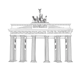 柏林门图片-柏林门素材-柏林门插画-摄图新视界