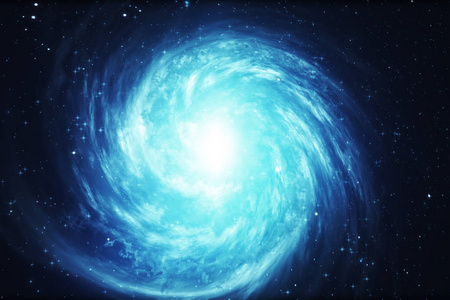 太阳能磁盘外太空中的恒星旋转螺旋星系3d 插图照片
