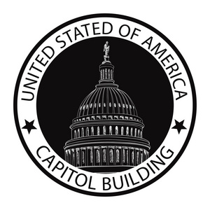 美国国会大厦 grunge 橡皮戳照片