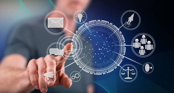 服务平台与商业网络gif图片