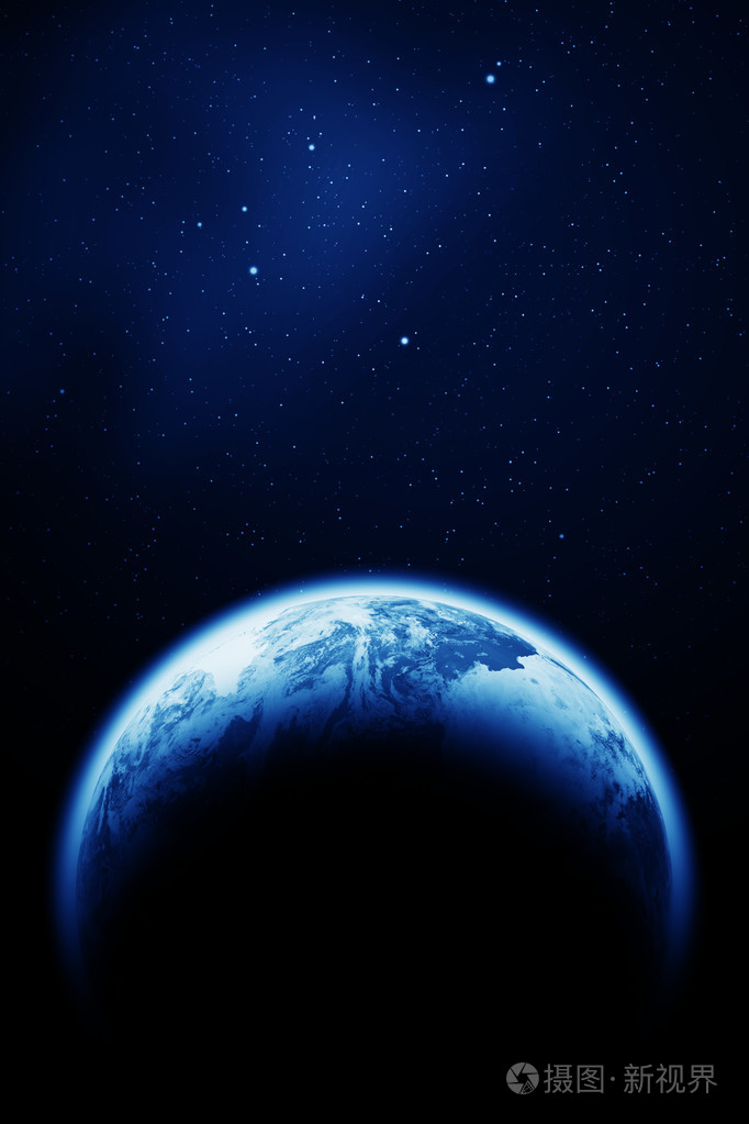 空间天空.地球纹理的由美国国家航空航天局装备此图像