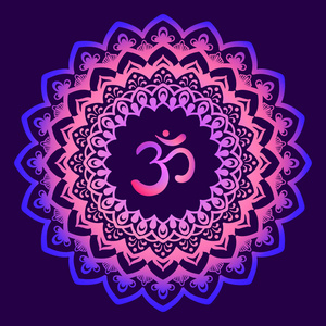 手绘的贺卡,邀请,着色书,瑜伽海报东方装饰照片