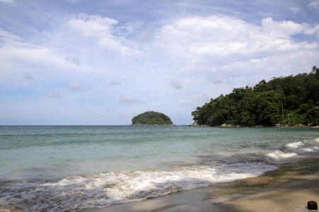 卡塔海滩和 Koh 浦海岛也知道作为螃蟹海岛, 普吉岛, 泰国