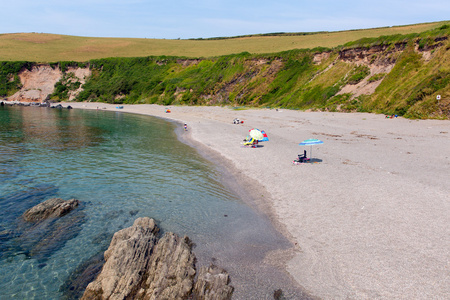 portwrinkle 海滩惠特桑德湾附近卢康沃尔英国联合王国