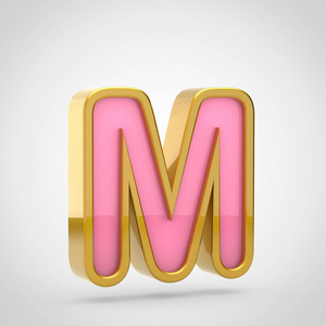 粉色字母 M
