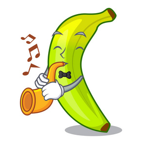 与小号有机水果绿色香蕉卡通
