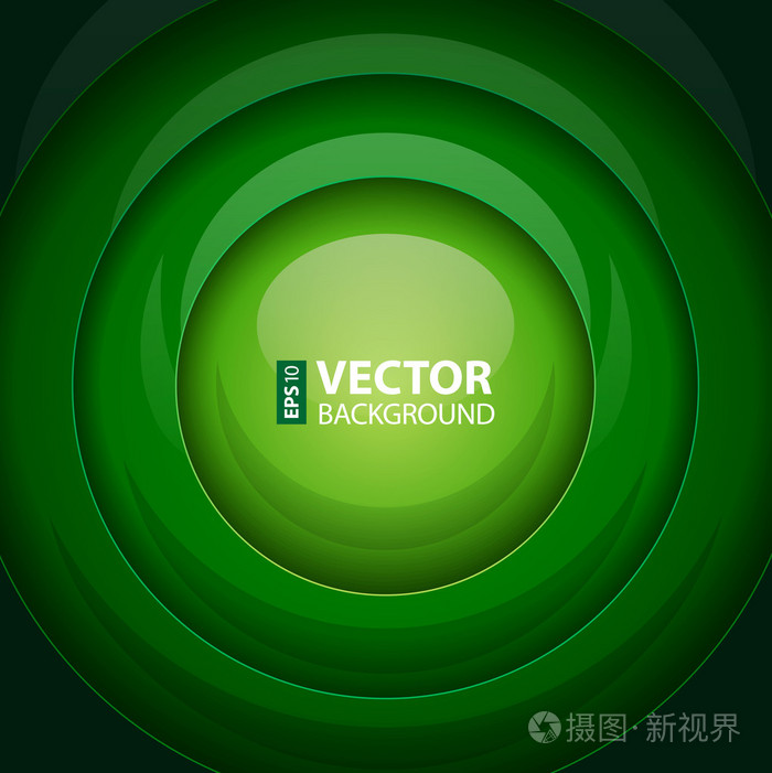 绿色金属圆形状