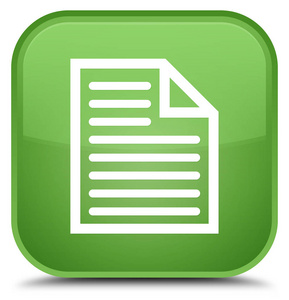 文档页面图标特殊软绿色方形按钮