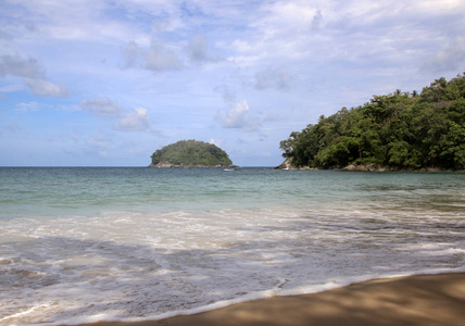 卡塔海滩和 Koh 浦海岛也知道作为螃蟹海岛, 普吉岛, 泰国