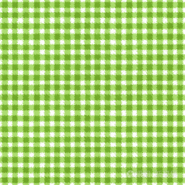 绿色和白色格子背景