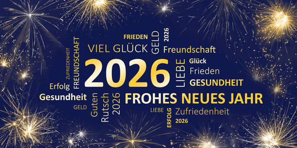 德国新的岁月卡片2026以美好的祝愿