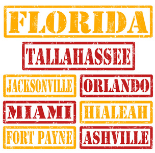 佛罗里达州城市邮票