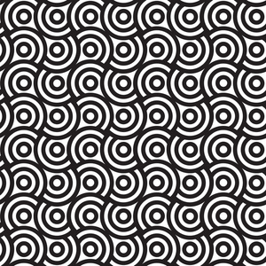 螺旋和圆圈黑白抽象几何照片