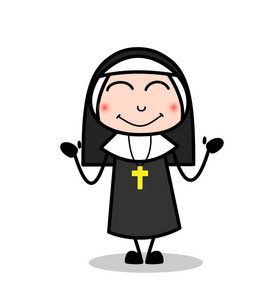 卡通尼姑脸红表达照片