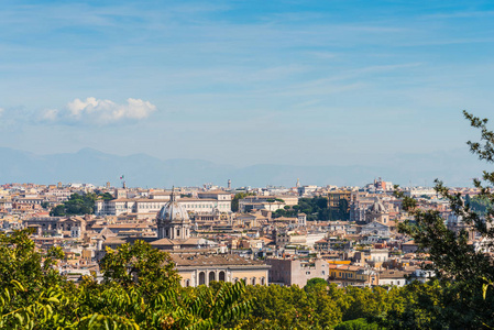 从 Janiculum 的长廊看罗马全景